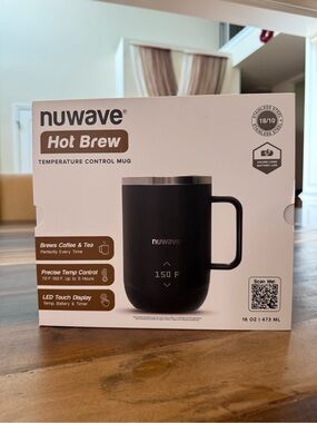 nuwave Hot Brew Temperature Control Mug - Black